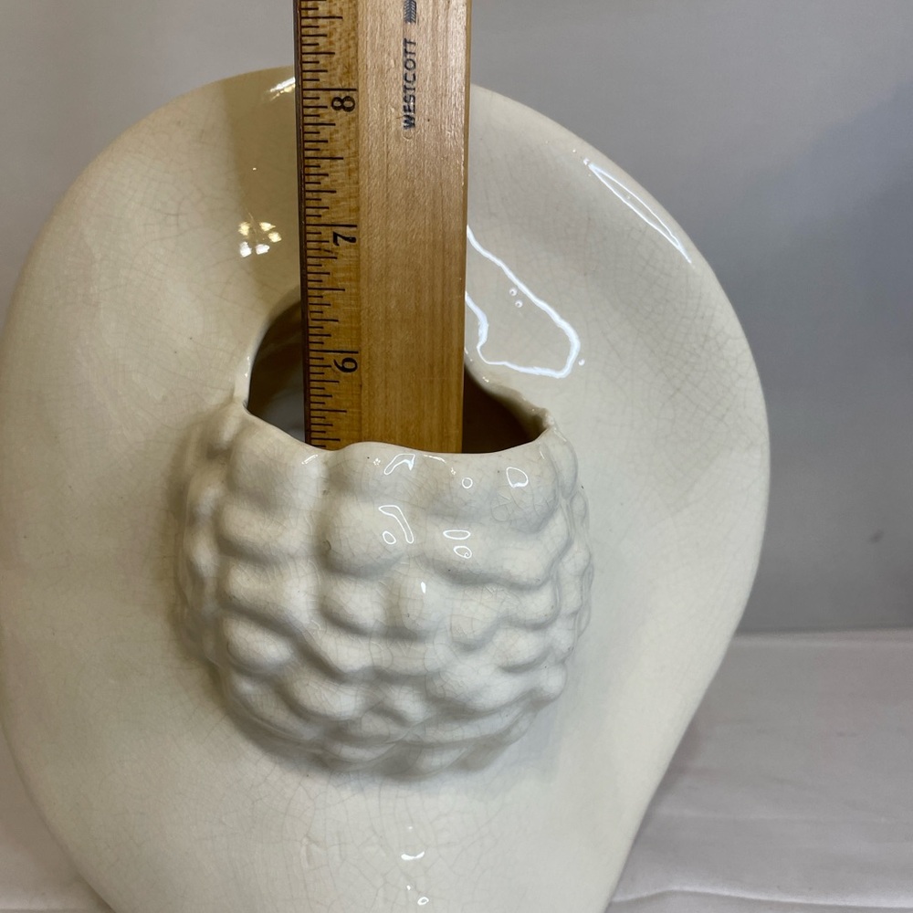 VINTAGE ROYAL HARGER Art Deco Woman with Broad Brimmed Hat Vase - Picture 10 of 12